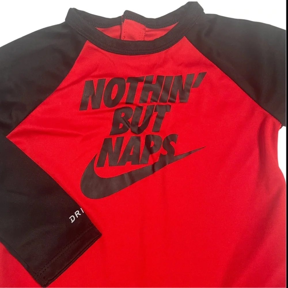 Nike Red and Black Dri-FIT Onesie